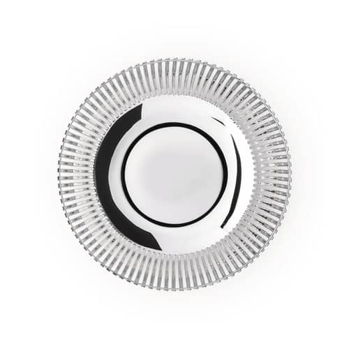 Corbeille PCH05 par Pierre Charpin métal / Ø 24 x H 11 cm - Alessi - Ø 24 cm - Acier brillant - Acier inoxydable 18/10