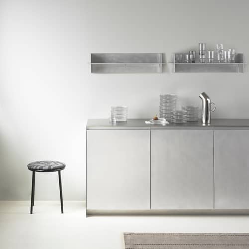 Etagère murale Alu métal / L 80 cm - Normann Copenhagen - L 80 cm - Aluminium brossé