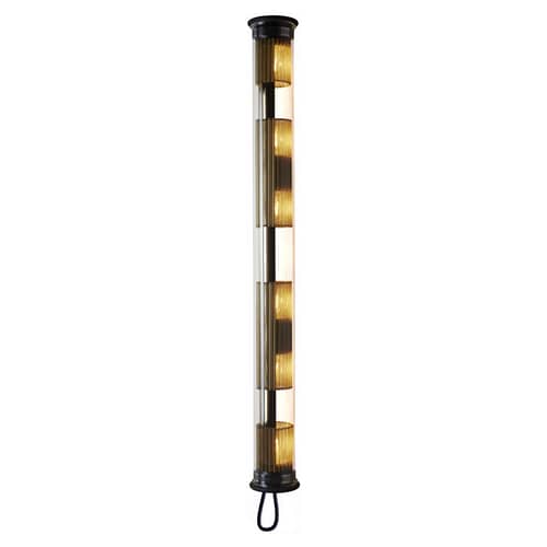 Applique d\'extérieur In The Tube 120-1300   / L 132 cm - DCW éditions - Or - Acier inoxydable, Laiton, Verre borosilicaté