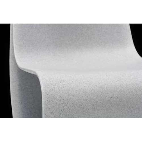 Sign Matt Low armchair plastic material grey Polyethylen - MDF Italia - Cement - Polythene