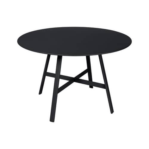 Runder Tisch So’O metall schwarz / Ø 117 cm - 6 Personen - Fermob - Anthrazit - Stahl