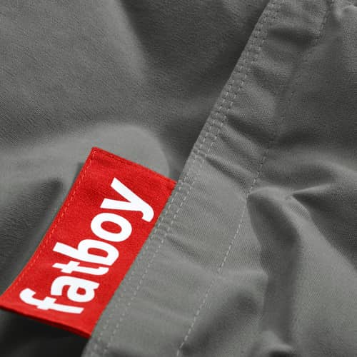 Sitzkissen The Original Canvas textil grau / Recycelt - 140 x 180 cm - Fatboy - Kohlegrau -  Micro-billes EPS, Recyceltes Polyester