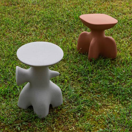 Tabouret Archeo terracotta / H 38.7 cm - Jaime Hayón - Magis - Orange terracotta - Polyéthylène