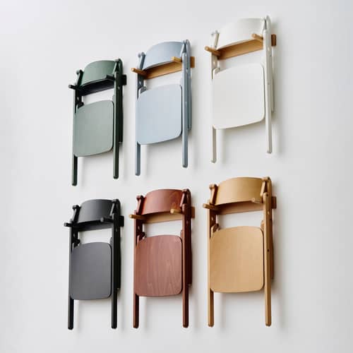 Accessoire / Support mural pour chaise Backflip - Hay - Anthracite - Hêtre massif