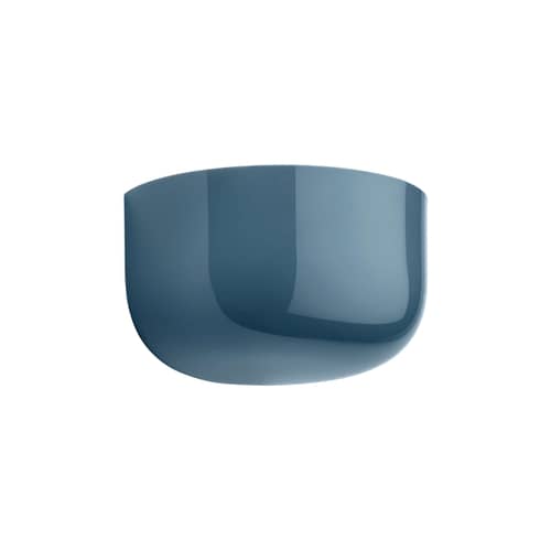 Applique Bellhop Wall Up / LED - Polycarbonate / L 19,1 cm - Flos - Bleu-gris - Polycarbonate
