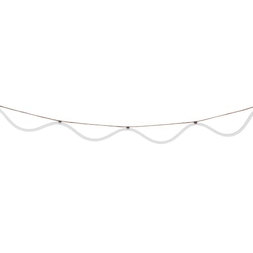 Guirlande lumineuse extérieur Spline LED / 4,5 mètres - Petite Friture - Marron / orange - Polyester, Silicone