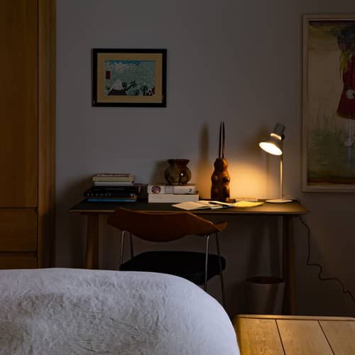 Lampe de table Type 80 T1 métal gris / Orientable - Anglepoise - Gris brume - Acier, Aluminium