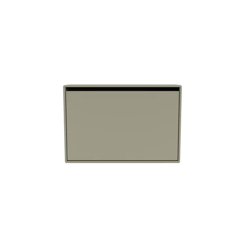 Mobile per scarpe Hide legno grigio / L 69,6 x H 46,8 x P 20 cm - MONTANA - Finocchio 144 - MDF laccato