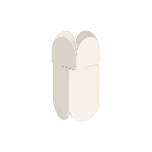 Moulin à épices Arcs Small métal blanc / H 11,5 cm - Hay - Blanc cassé - Acier inoxydable