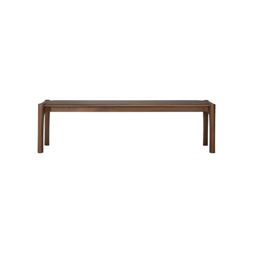 Panchina PI legno naturale / L 166 cm - Teak massello - Ethnicraft - L 166 cm / Teak marrone - Teak massello verniciato