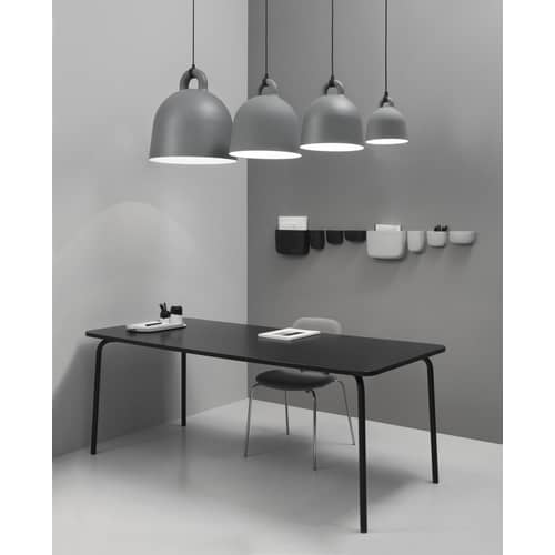 Rangement mural Pocket 3 plastique noir / L 10 x H 14 cm - Normann Copenhagen - Noir - Polypropylène