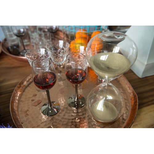 Sablier Ball Medium verre or transparent / 90 min - H 30 cm - POLSPOTTEN - Or / Transparent - Verre