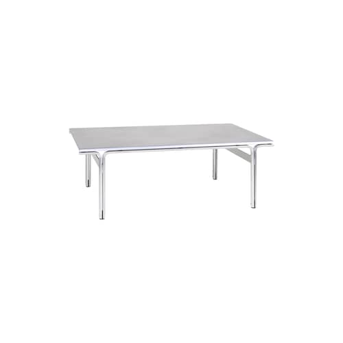 Table basse Union OUTDOOR métal / 97 x 60 cm - Frama  - Aluminium - Aluminium