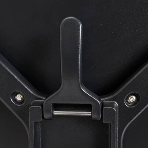 Table rectangulaire Deville métal noir / 60 x 70 cm - Hay - Anthracite - 