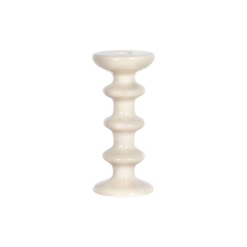 Slave Candle stick ceramic white / Ceramic - H 20 cm - Maison Sarah Lavoine - Jasmine - Ceramic