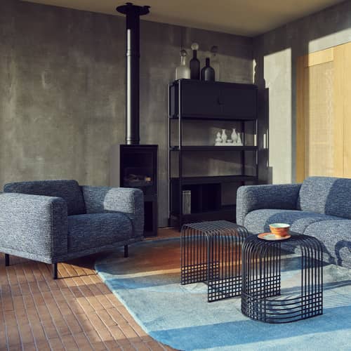 Etagère Toss Wide métal rose / L 112 x P 38 x H 182 cm - Modulable - Pols Potten - Rose - Métal thermolaqué