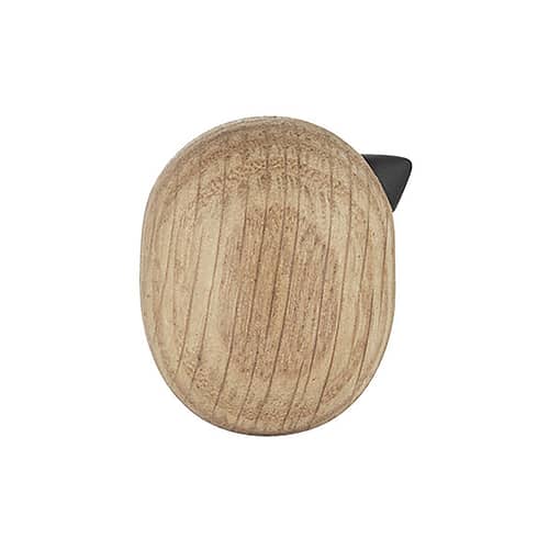 Little Bird Figurine natural wood H 3 x Ø 2,5 cm - Normann Copenhagen - H 3 cm / Oak - Turned solid oak