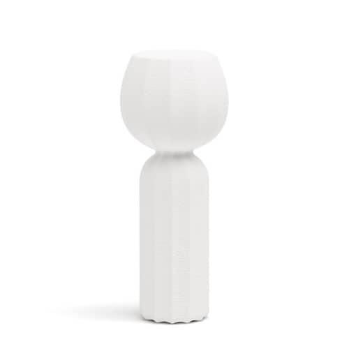 Lampadaire d\'extérieur Cucun LED / Outdoor - Ø 77 x H 190 cm - Slide - Blanc - Polyéthylène