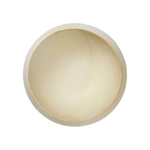 Salatschüssel Erena keramik beige / Ø 31.5 x H 12 cm - Ferm Living - Creme - Sandstein