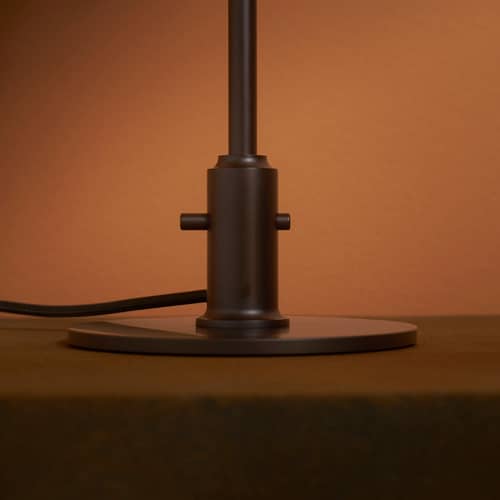 PH 3/2 Table lamp glass orange Centenary Edition - Louis Poulsen - Amber & White / Burnished brass - Burnished brass, Mouth blown glass