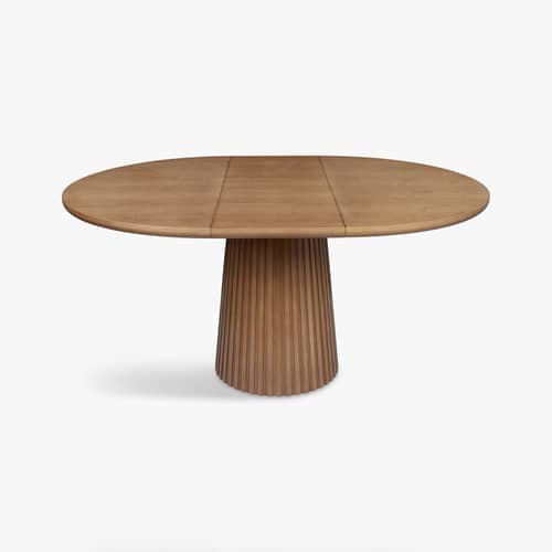 Ausziehtisch Tamia holz braun / L 120–160 cm – 4–6 Personen - NV GALLERY - Nussbaum-Optik - Bois composite, Placage noyer