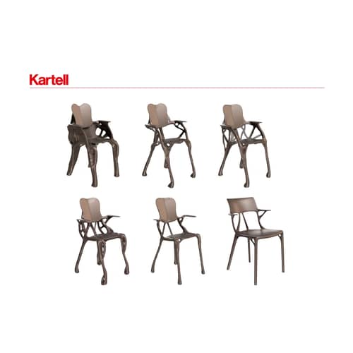 Kartell A.I Armchair - titanium | Made In Design UK