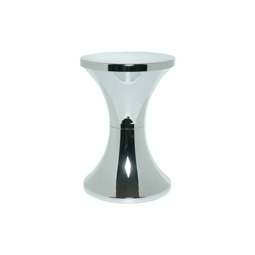 Hocker Tam Tam Chromé plastikmaterial silber metall / Neuauflage 1968 - Stamp Edition - Verchromtes silber - ABS im Metall-Finish