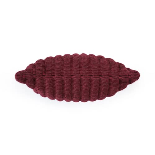 Kissen Ridge textil rot / 45 x 45 cm - handgewebt - Tom Dixon - Bordeaux - Baumwolle, Wolle