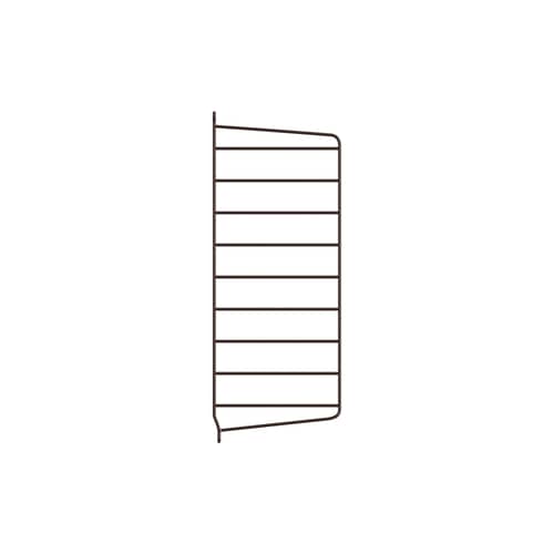 Montant mural / à l\'unité - H 50 x P 20 cm - String Furniture - Marron foncé - Acier laqué