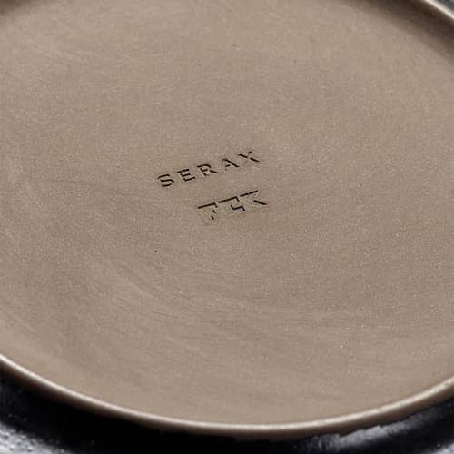Piatto da forno FCK Large ceramica nero / Ø 25 x H 9,8 cm - Serax - Nero - Gres smaltato