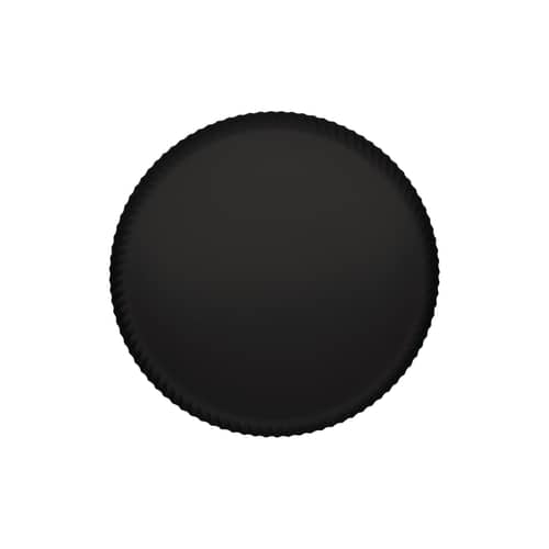 Plateau Pleats métal noir / Ø 31 cm - Alessi - Noir - Acier