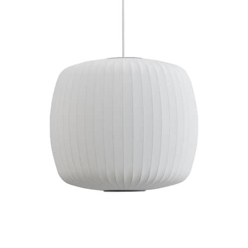 Sospensione Bubble Roll tessuto bianco / Ø 42 x H 39 cm - Hay - Bianco sporco -  Toile polymère, Acciaio