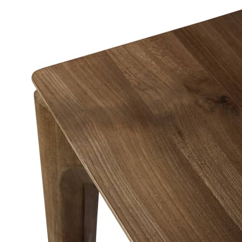 Table rectangulaire Bok bois marron / 140 x 80 cm - 6 personnes - Ethnicraft - Teck - Teck massif