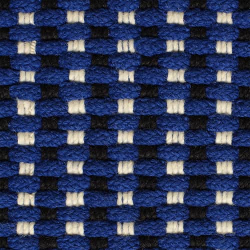 Tapis Cord tissu bleu / 70 x 250 cm - Recyclé - Tom Dixon - Bleu outremer -  PET recyclé