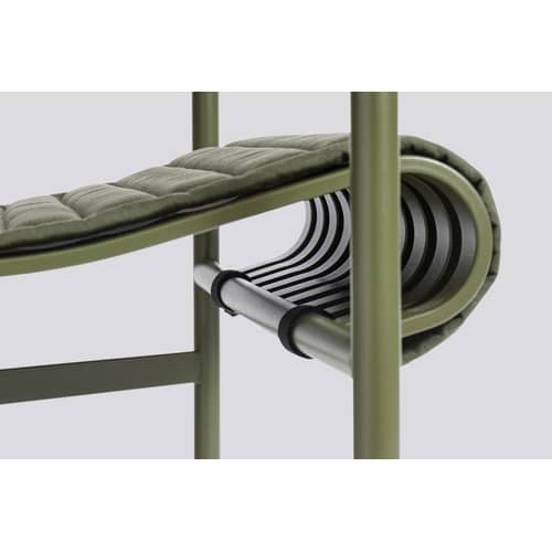 Accessoire / Coussin intégral - Pour banc avec dossier Palissade Dining L 128 cm - Hay - Olive - Mousse