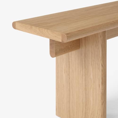 Ita OS5 Bench natural wood / L 170 cm - &tradition - Natural oak - Oak veneer MDF