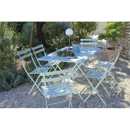 Chaise pliante Bistro métal violet - Fermob - Cerise noire - Acier laqué