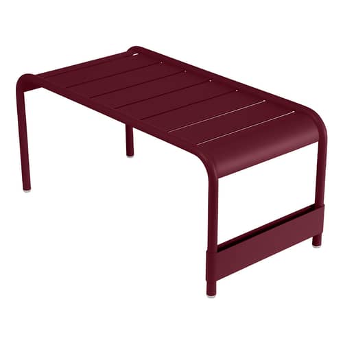 Luxembourg Bench metal red / Bench - l 86 cm - Fermob - Black cherry - Lacquered aluminium