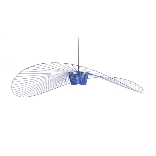 Vertigo Pendant plastic material blue Large / Ø 200 cm - Constance Guisset, 2010 - Petite Friture - Cobalt blue - Fibreglass, Polyurethane