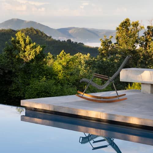 Rocking chair Click Houe - Jaune - Plastique | Made In Design