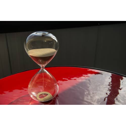 Sablier Ball Medium verre or transparent / 90 min - H 30 cm - POLSPOTTEN - Or / Transparent - Verre