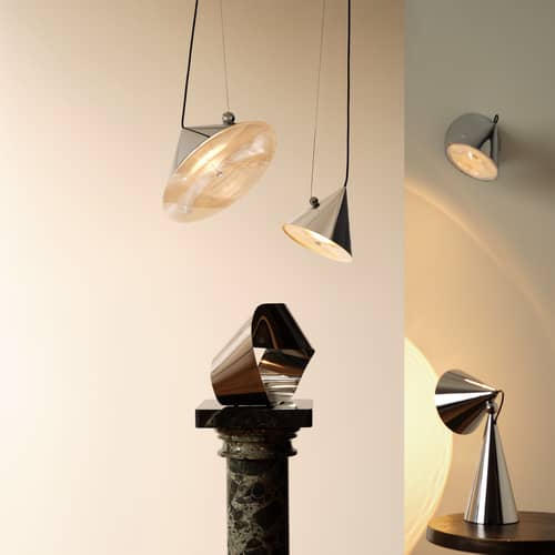 Suspension Pose LED métal argent / Ø 25 x H 24.5 cm - Orientable - Tom Dixon - Argent - Acier
