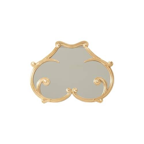 Liberty Woman Wall mirror plastic material gold / L 55 x H 41 cm - Seletti - Woman / Gold - Glass, MDF, Polyurethane