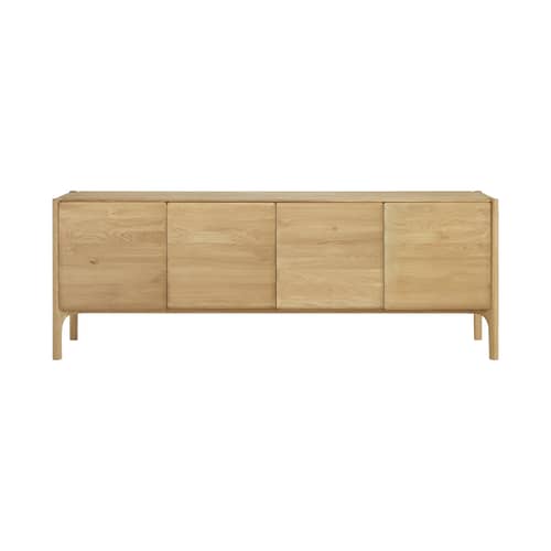 Buffet PI bois naturel / L 230 x H 83 cm - Ethnicraft - Chêne huilé - Chêne massif huilé