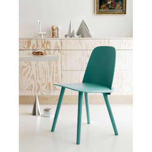 Chaise Nerd bois naturel - Muuto - Chêne - Chêne massif, Contreplaqué de chêne
