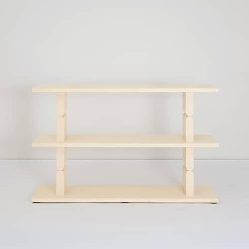 Étagère Coloured Wood Noon bois blanc / L 118 x H 107 cm - NOBODINOZ - Blanc - Frêne