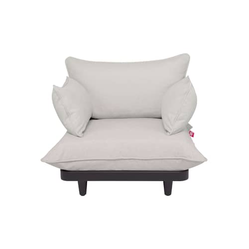 Fauteuil rembourré Paletti Lounge tissu beige - Fatboy - Beige Mist - Mousse polyester, Polyéthylène recyclé, Tissu oléfine