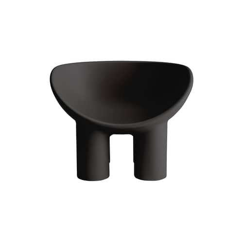 Fauteuil Roly Poly noir / Faye Toogood, 2018 - Driade - Charbon - Polyéthylène