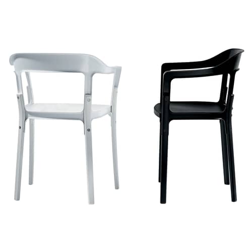 Fauteuil Steelwood     / Bouroullec, 2008 - Magis - Blanc / hêtre - Acier verni, Hêtre