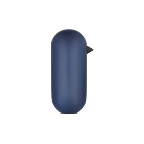 Figurine Little Bird bois bleu / H 13,5 x Ø 6 cm - Normann Copenhagen - Bleu foncé - Chêne laqué